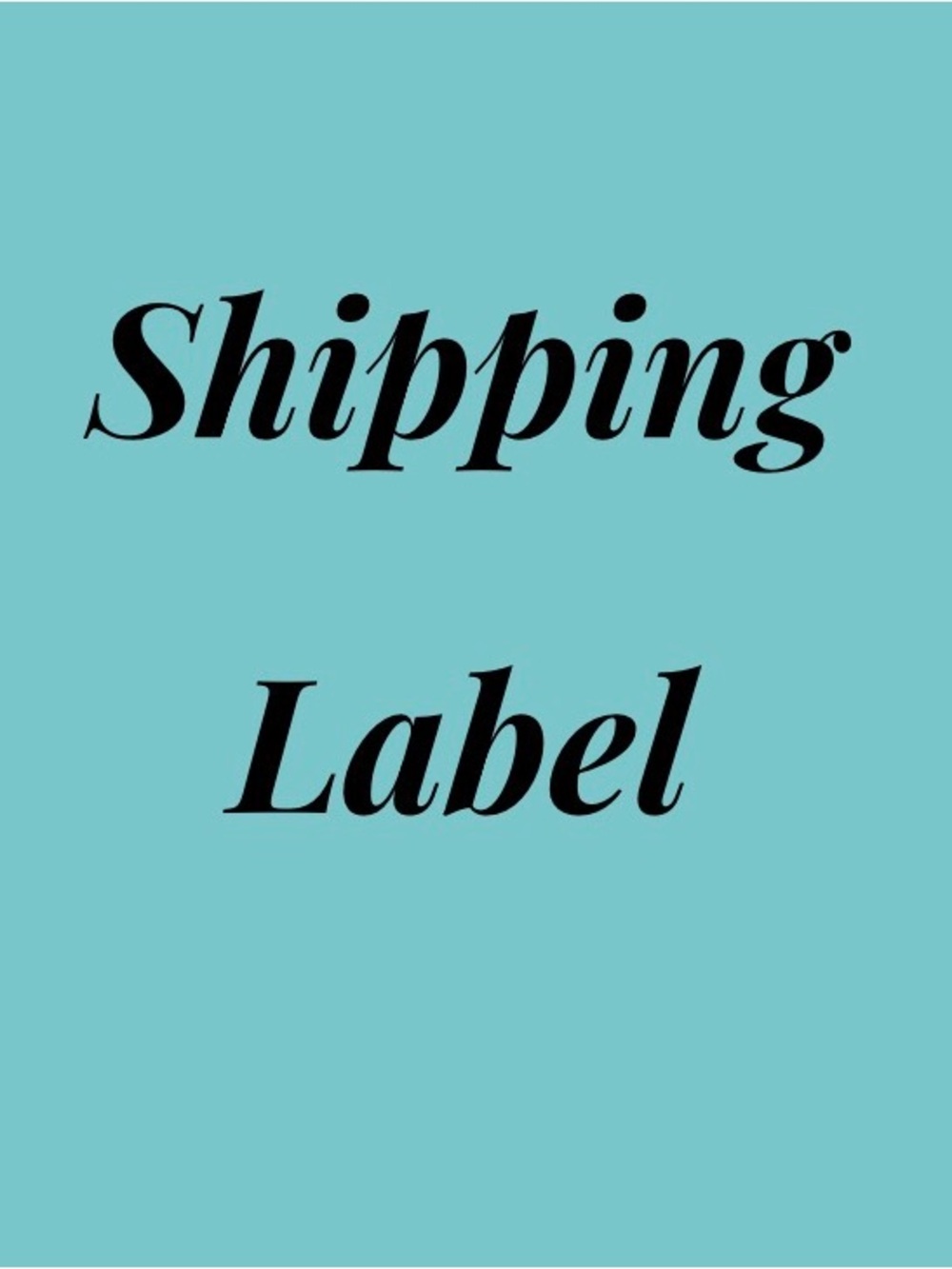 Shipping Label